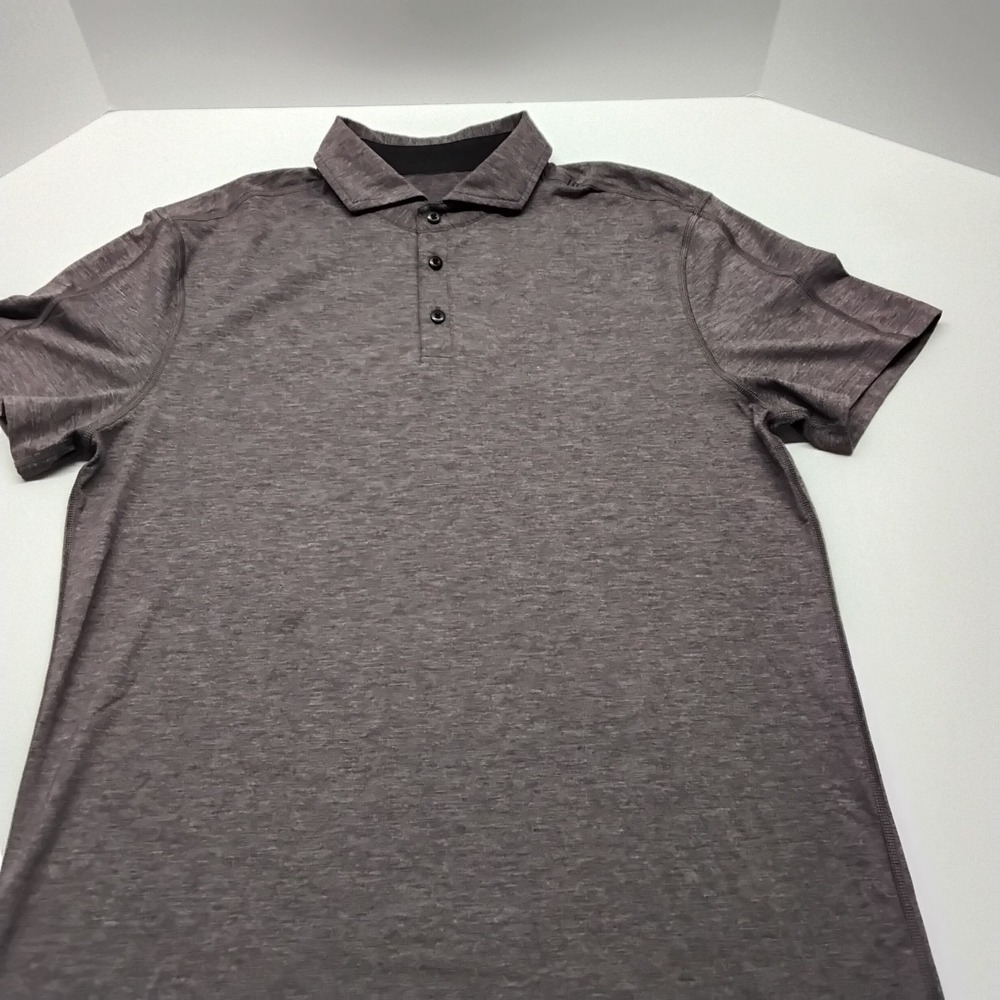 Lululemon Polo Shirt Men's XL Golf Purple Short Sleeve Performance‎ Athleisure
